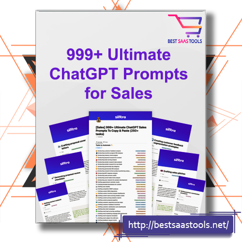 999 Ultimate Chatgpt Prompts For Sales