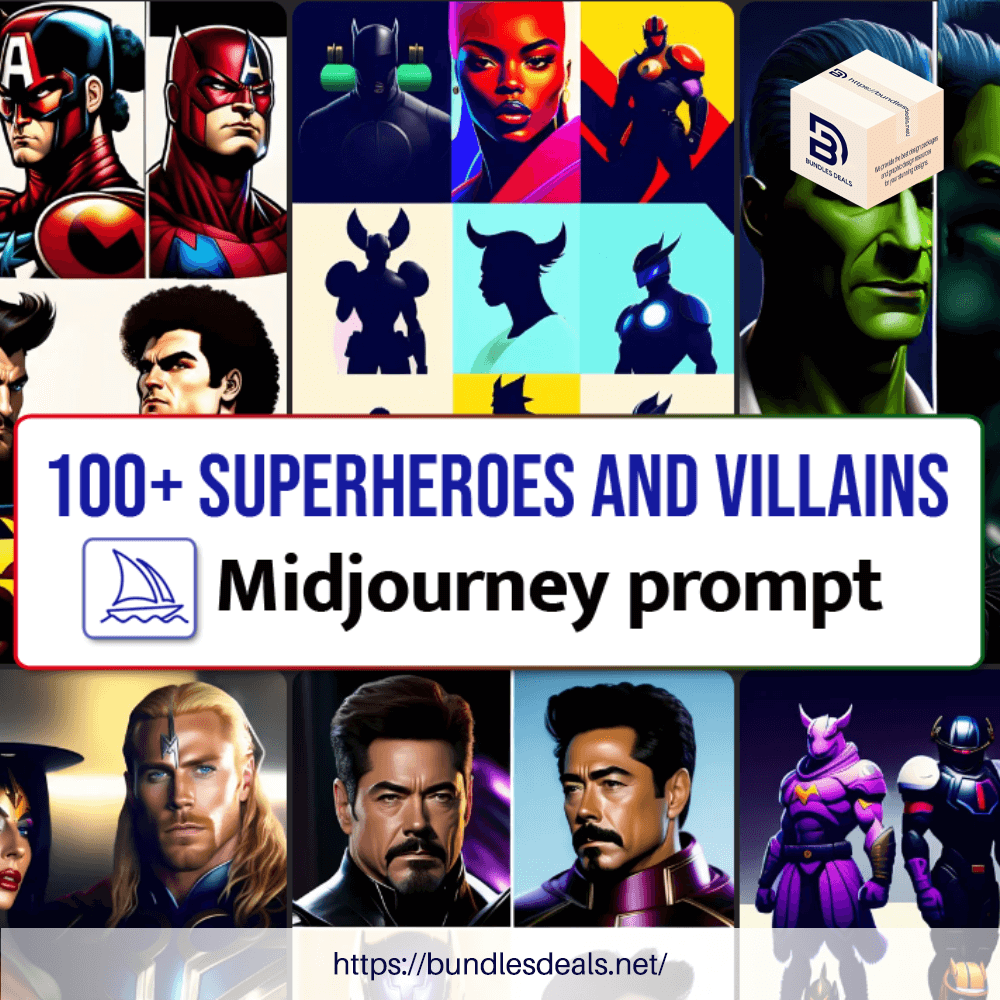 100+ Superheroes And Villains Midjourney Prompts