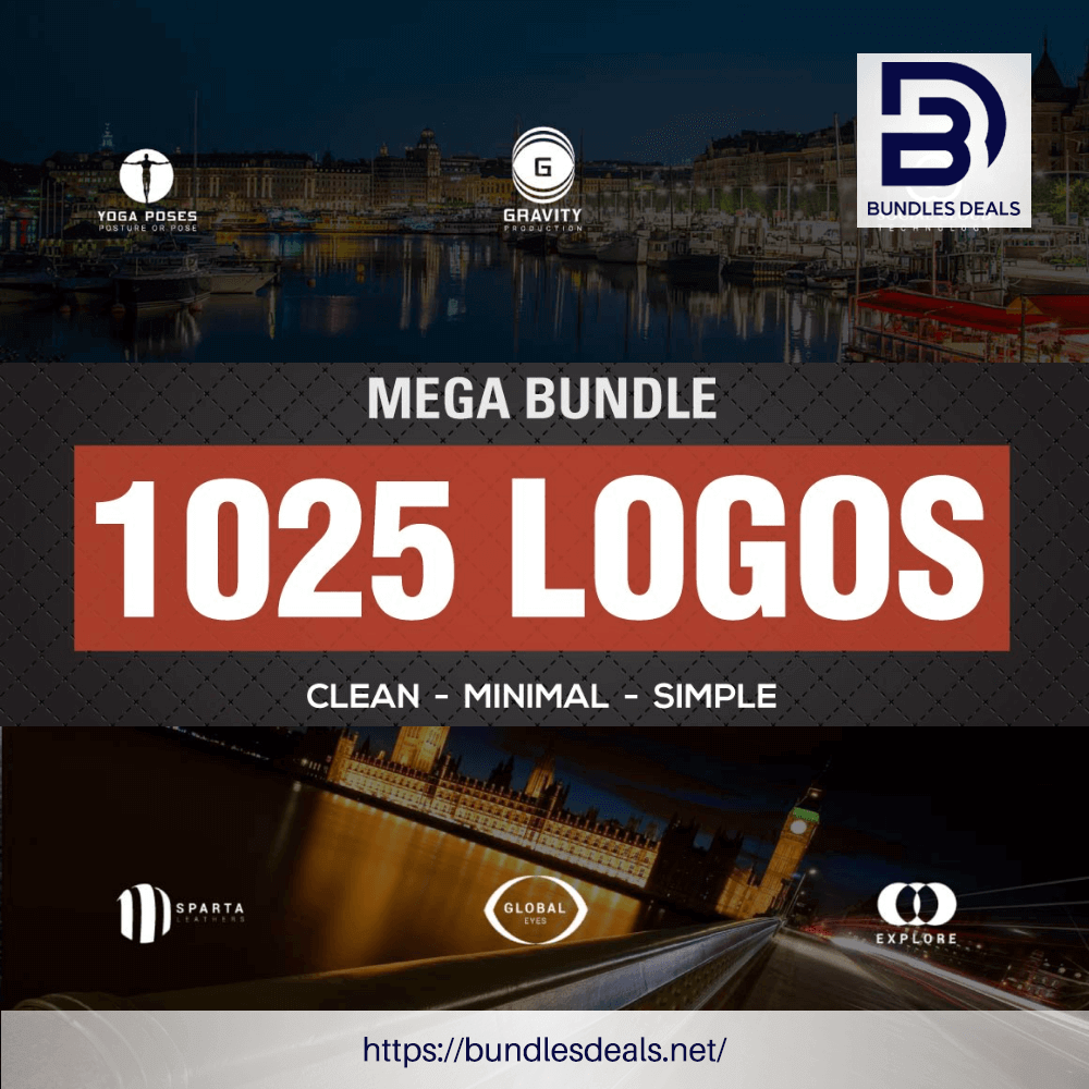 1025 Mega Premium Logos Bundle
