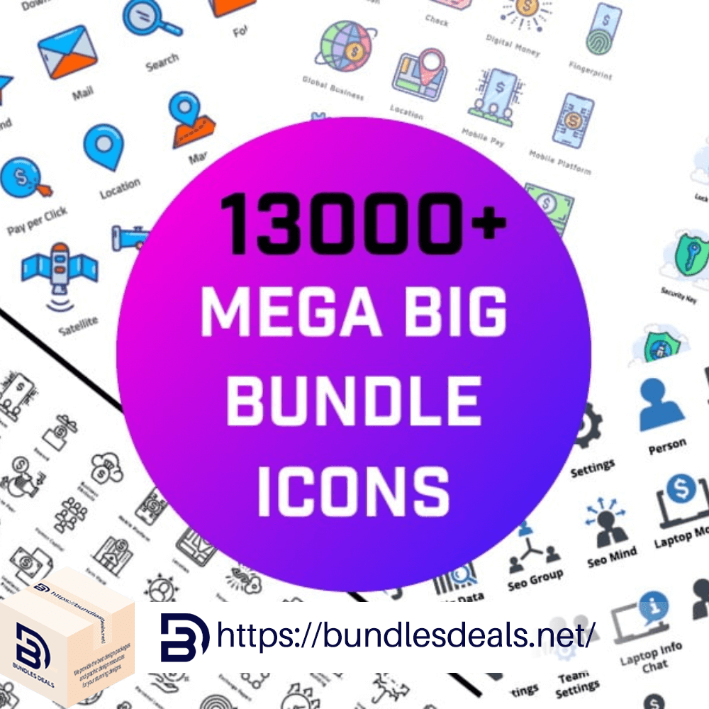 13000+ Mega Big Bundle Icons