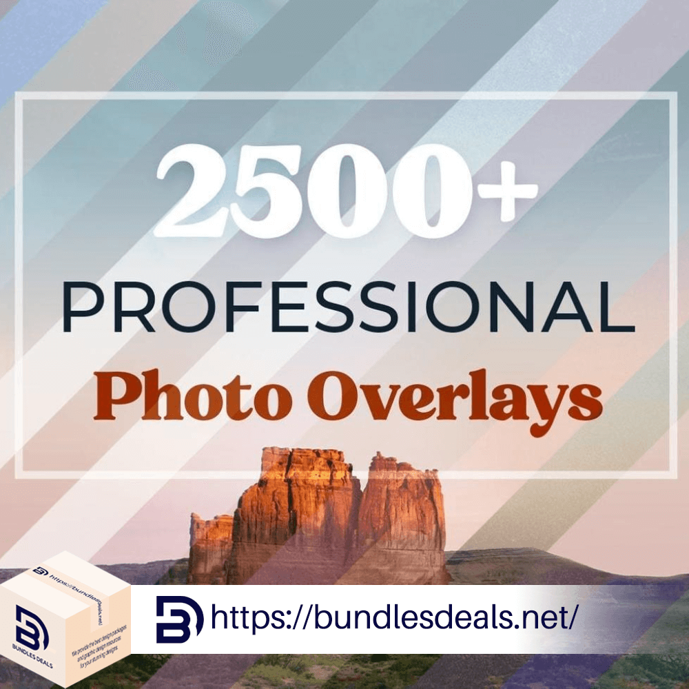 2500+ Professional Photo Overlays Bundle