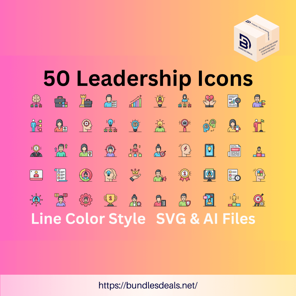 50 Leadership Icons