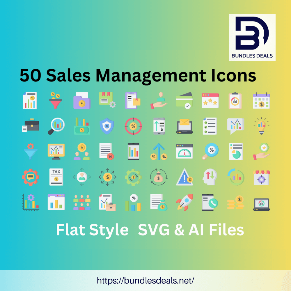 50 Sales Management Icon Set