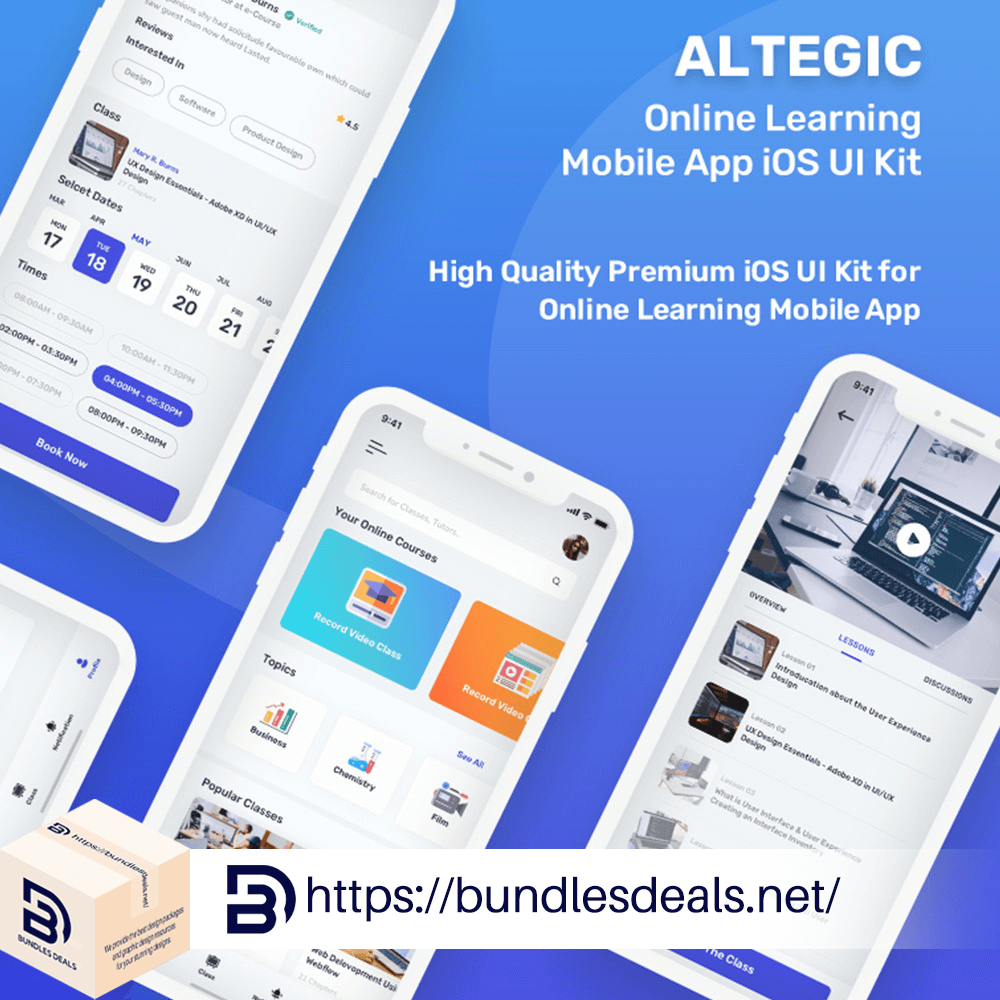 Altegic   Online Learning Mobile App UI Kit