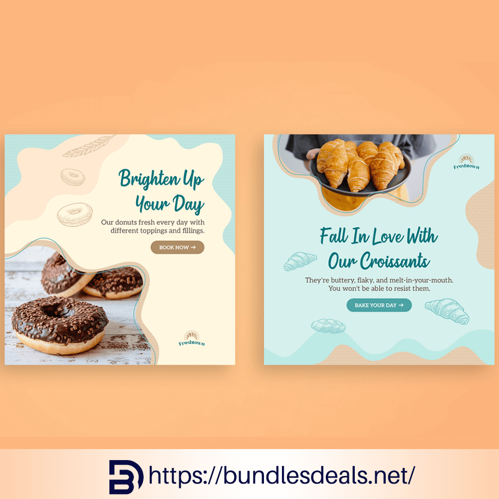 Bakery And Pastry Banner Templates 2