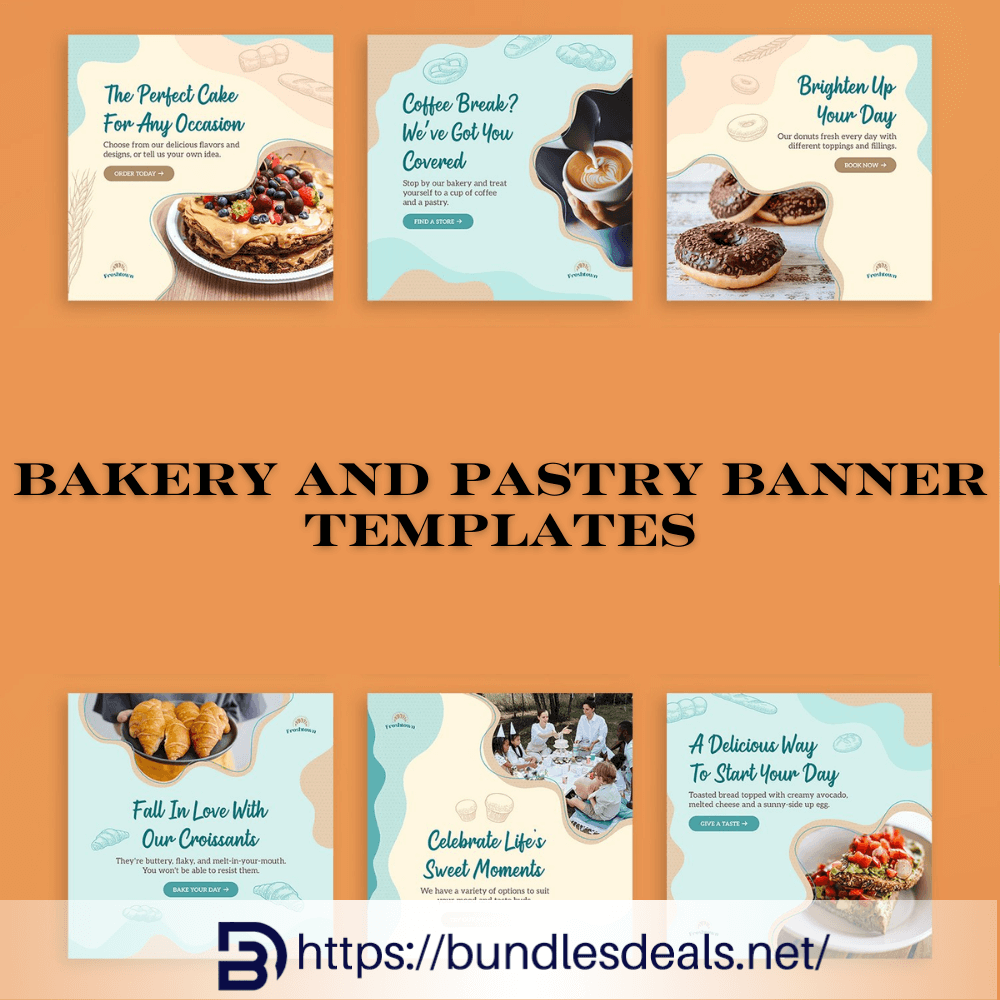 Bakery And Pastry Banner Templates