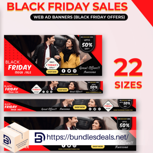 Black Friday Web Ad Banners Template