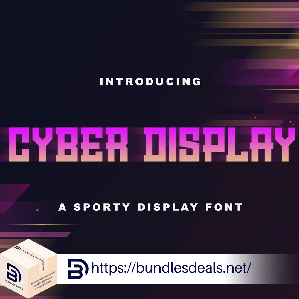 Cyber Display – Modern Sporty Font