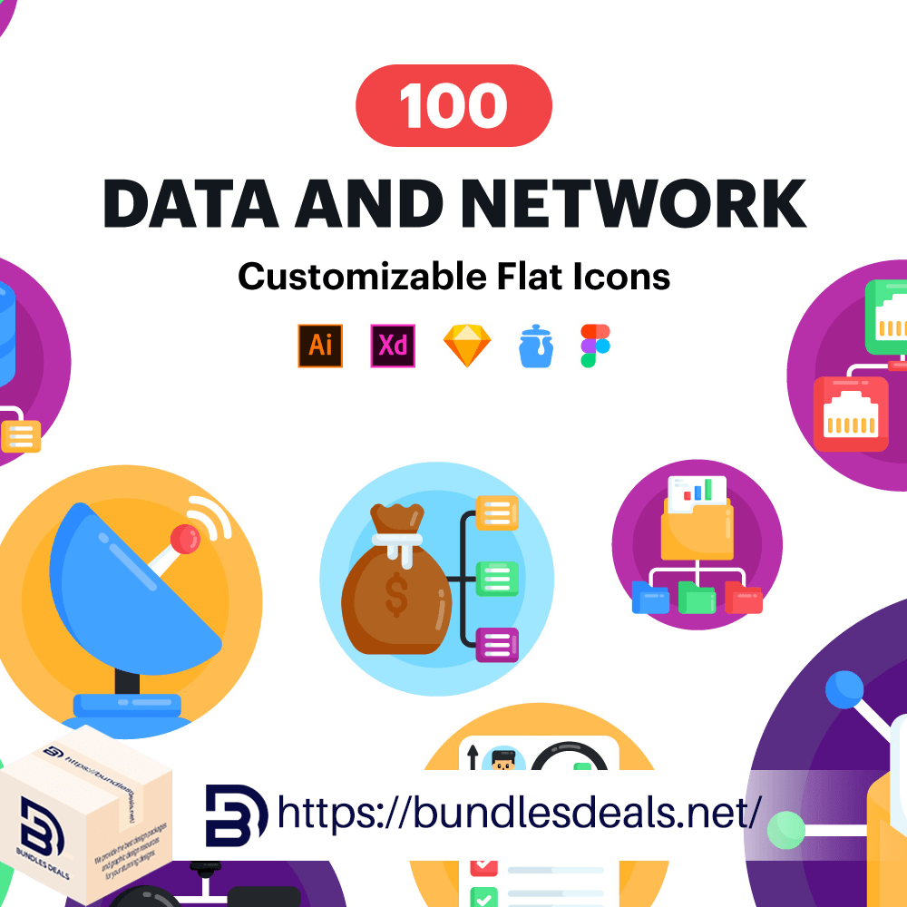 Data Network Icons
