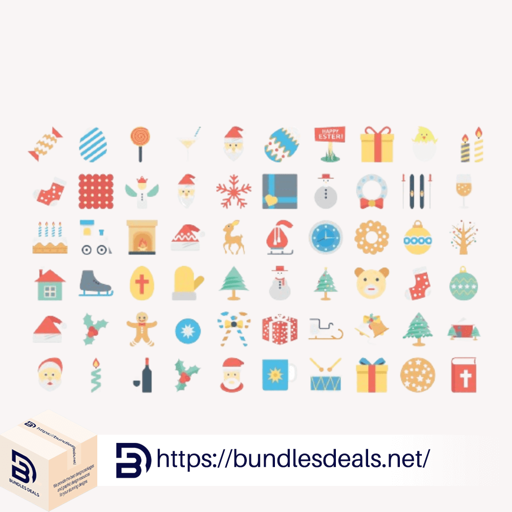 Easter Color Vector Icons Pack 1