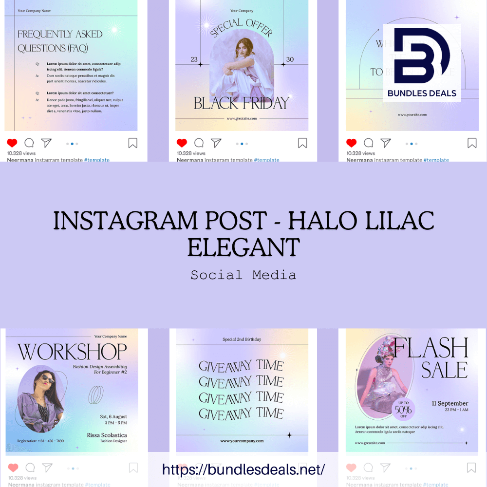 Instagram Post - Halo Lilac Elegant Social Media