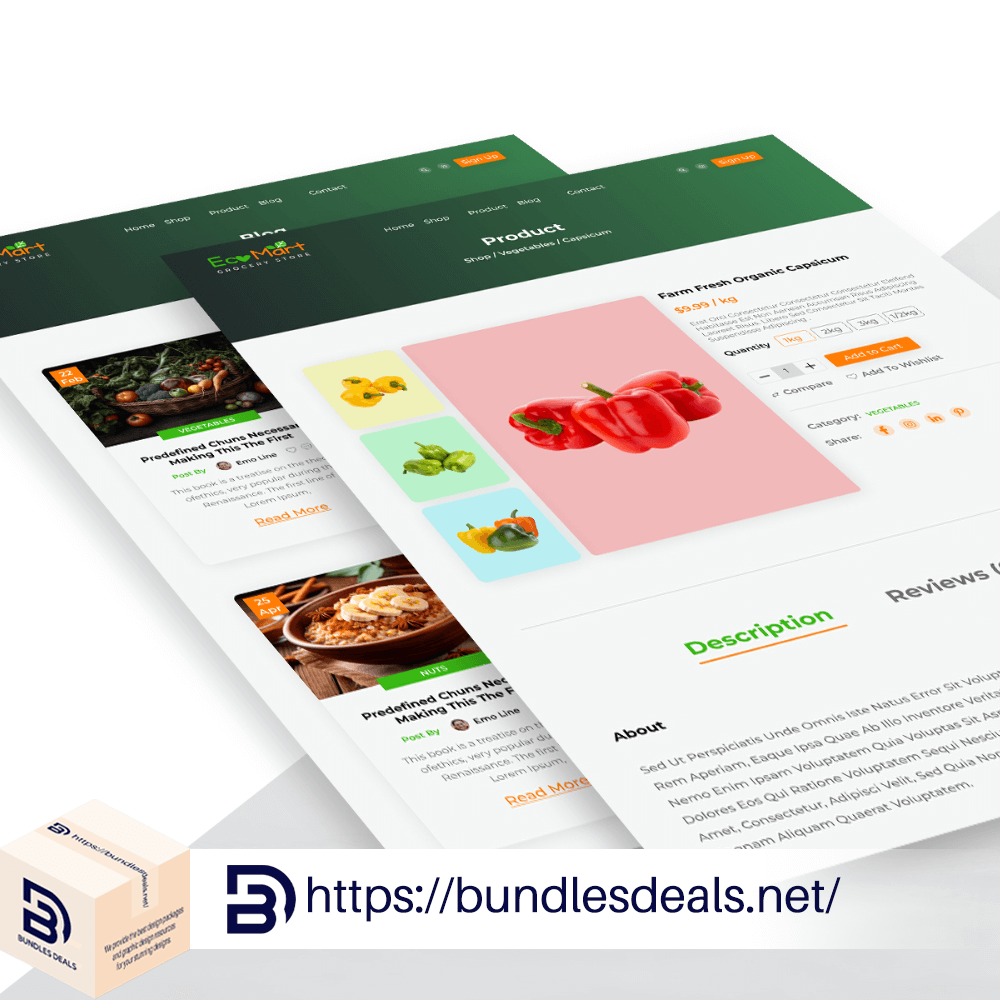 Online Grocery Shop Template 2