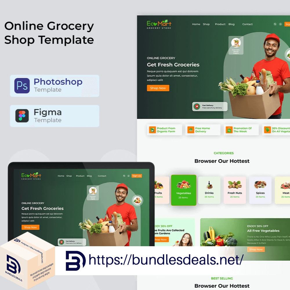 Online Grocery Shop Template