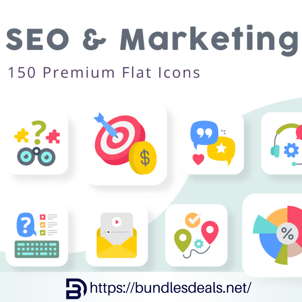 SEO And Marketing Vector Icons