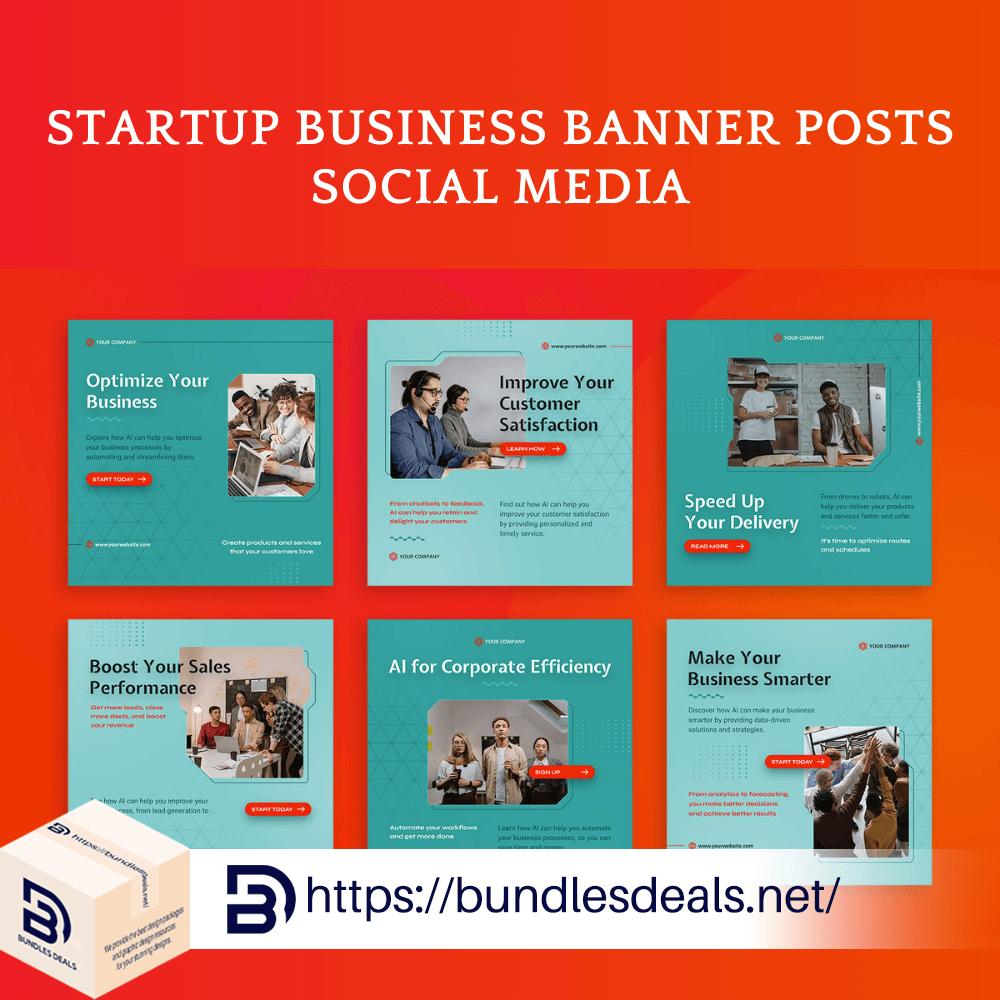 Startup Business Banner Posts Social Media