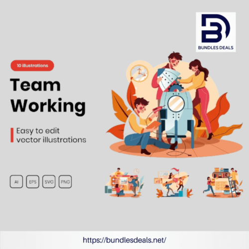 Teamwork Illustrations Pack