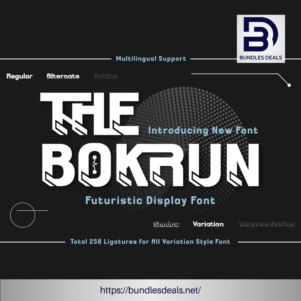 The Bokrun Futuristic Display Font