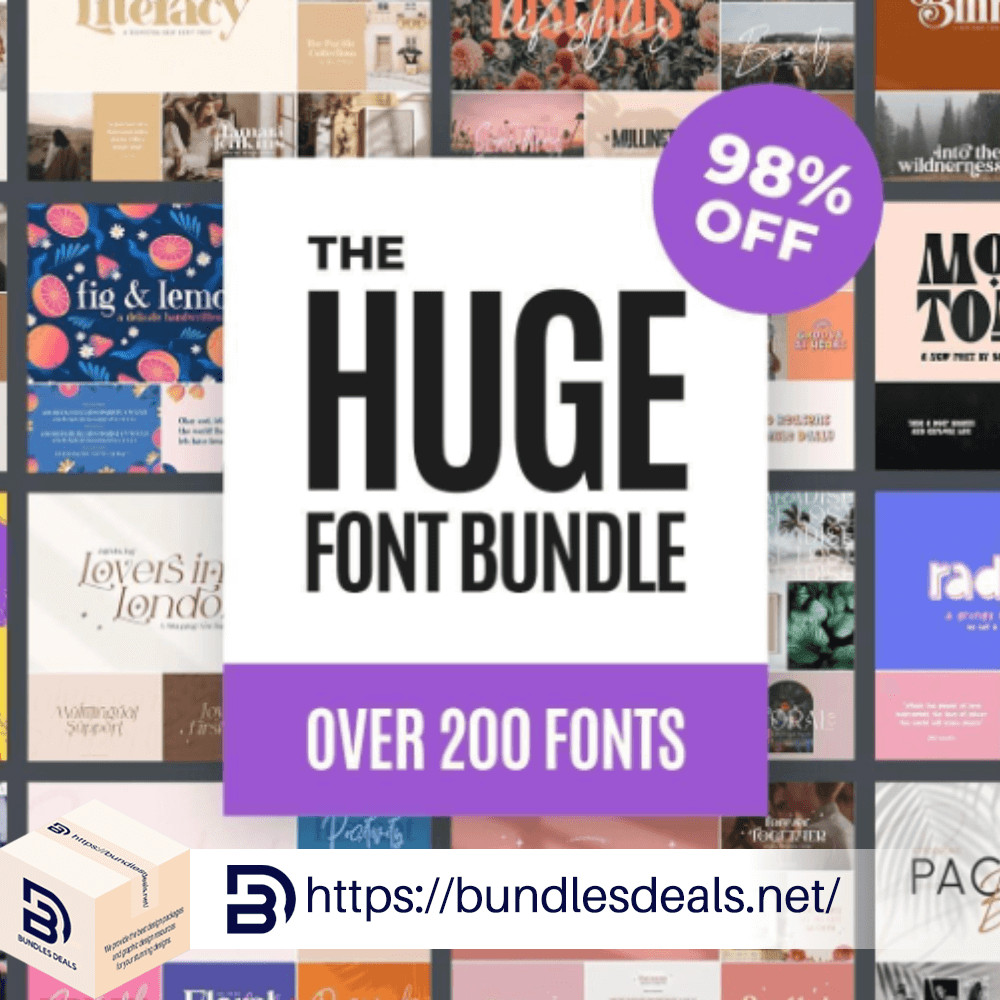The HUGE Font Bundle