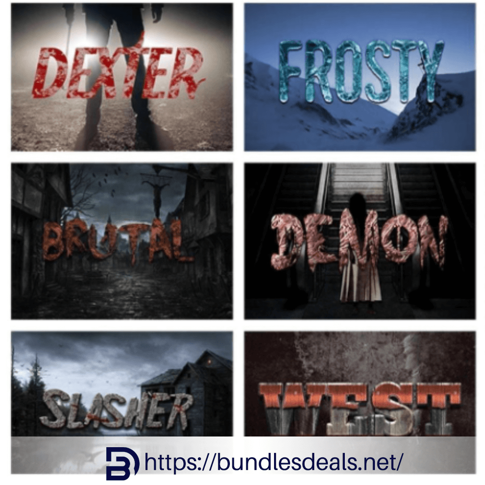 Ultimate Text Effects Layer Styles PSD Bundle 3