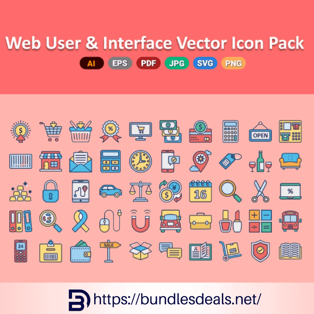 Web User And Interface Vector Icon Pack