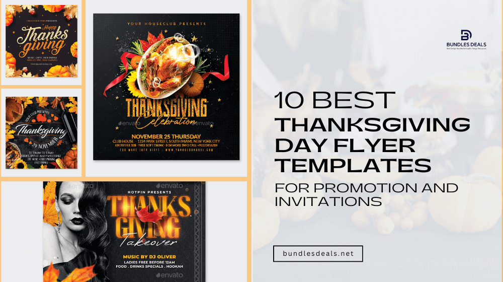 10 Best Thanksgiving Day Flyer Templates For Promotion And Invitations