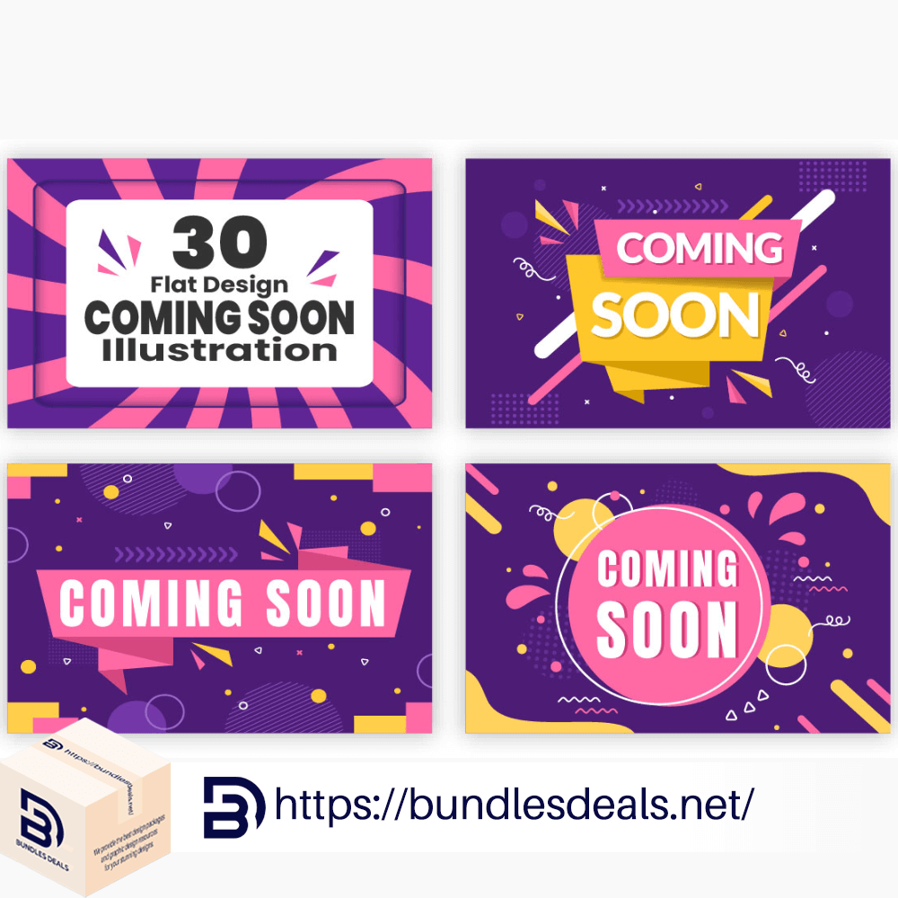 30 Coming Soon Banner Background Illustration 1