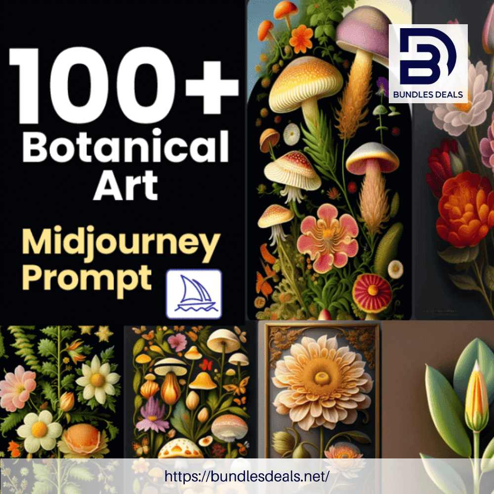 100+ Botanical Art Midjourney Prompts