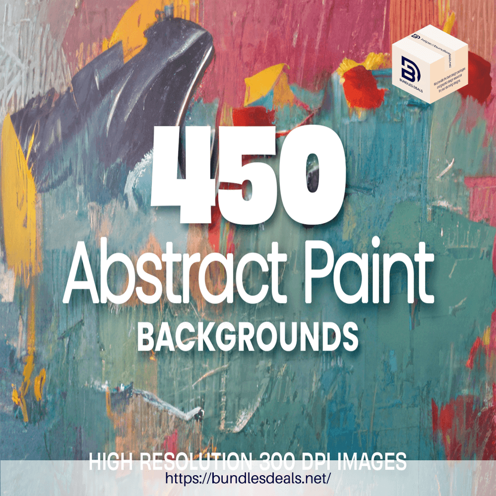 450 Abstract Paint Backgrounds Bundle