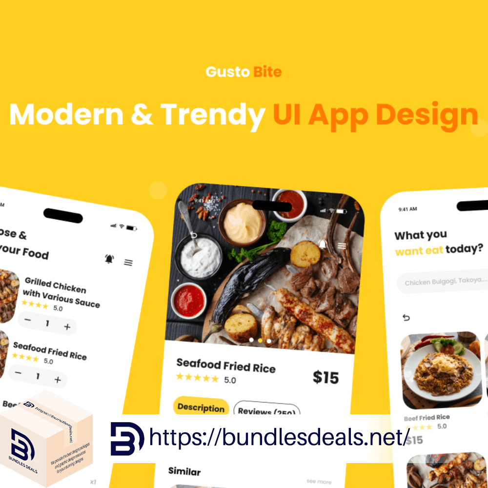 GustoBite – Restaurant Mobile App 1