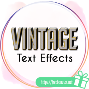 Vintage text effects bundle download