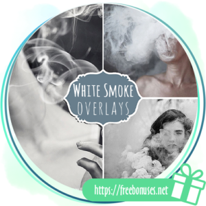 40 White Smoke Overlays free download
