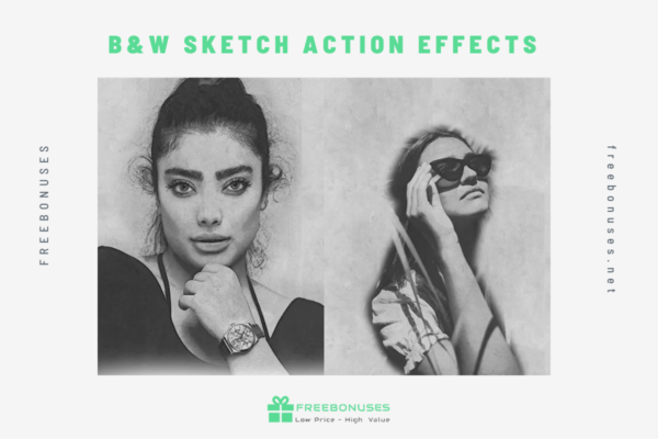 B&W Sketch Action Effects