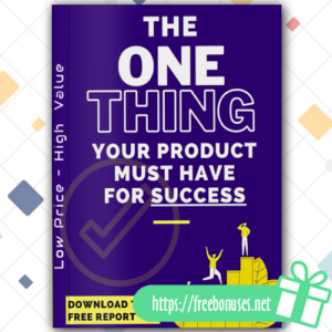 The One Thing Your Product Must Have For Success download