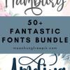50+ Fantastic Fonts Bundle