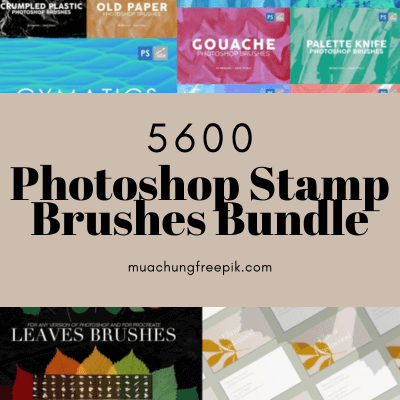 5600 Photoshop Stamp Brushes Bundle