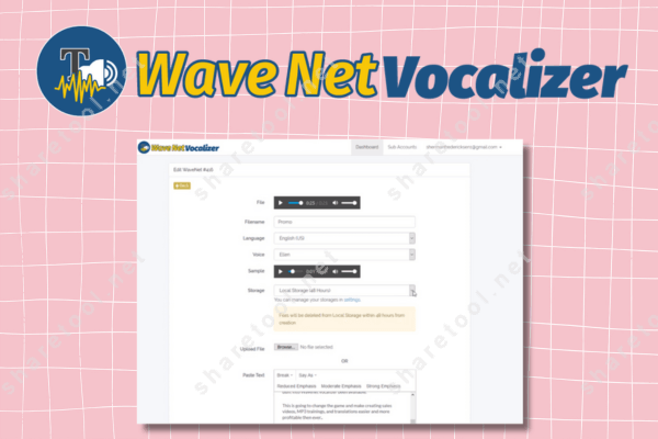 Wavenet Vocalizer