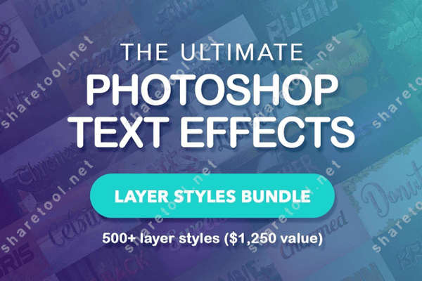 Ultimate Text Effects Layer Styles PSD Bundle