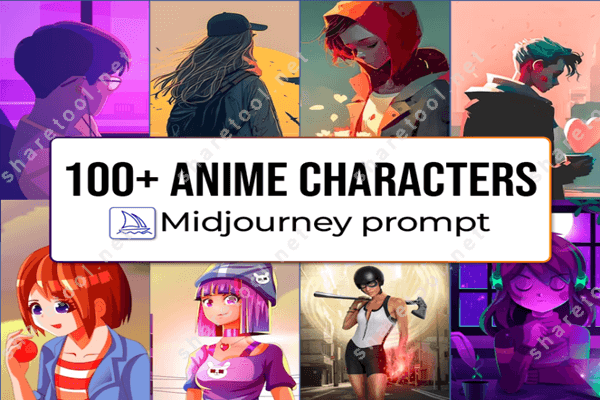 AI Midjourney Prompt for Anime character with Musical Instrument