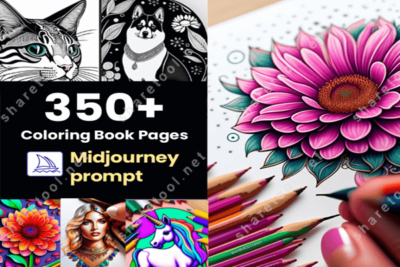 350+ Coloring Book Pages Midjourney Prompt