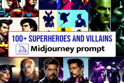 Superheroes and Villains Midjourney Prompt