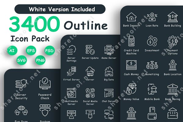 3400 Professional Outline Icon