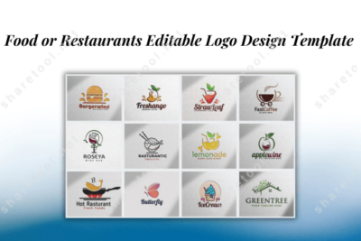 Best 13 Food or Restaurants Editable Logo Design Template