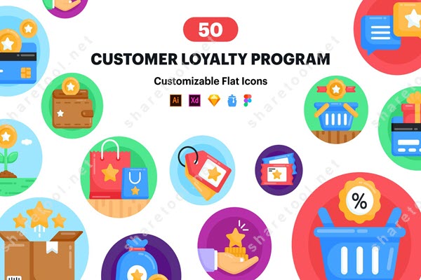 50‌ ‌Loyalty‌ ‌Programs‌ ‌Icon‌ ‌Vector‌