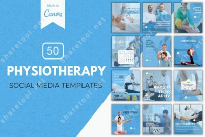 50 Physiotherapy Social Media Templates
