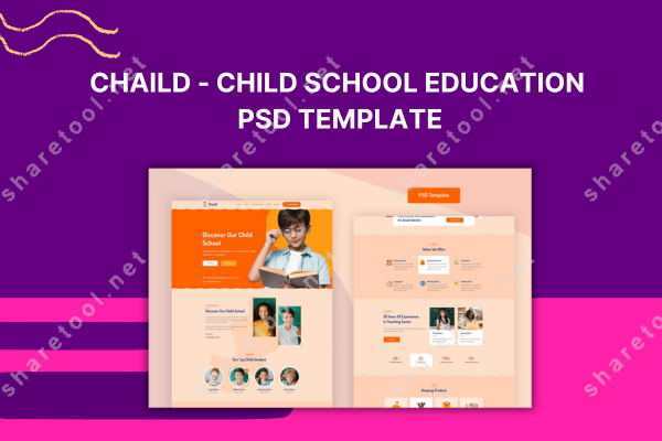 Chaild-Child School Education PSD Template