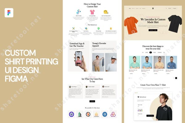 Custom Shirt Printing UI Design Figma