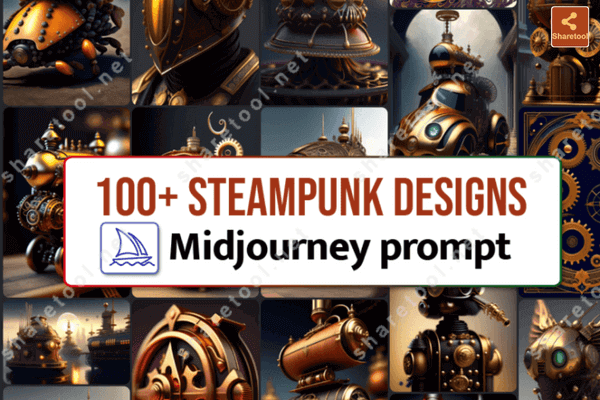100+ Steampunk Designs Midjourney Prompt