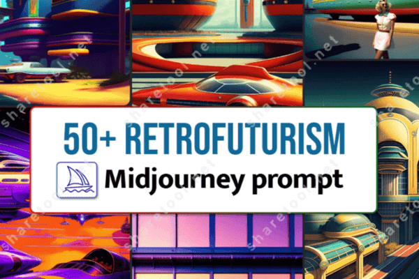 50+ Retrofuturism’s Midjourney Prompt