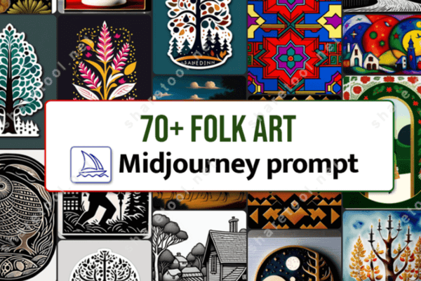 70+ Folk Art Midjourney Prompt