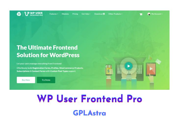 Wp User Frontend Pro